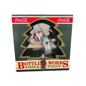 Coca Cola Ornament Santa Elf Bottling Works Collection New In Box